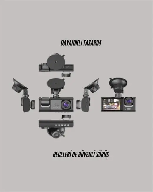 TA-01 LCD Ekranlı Gece Görüşlü Araç Kamerası