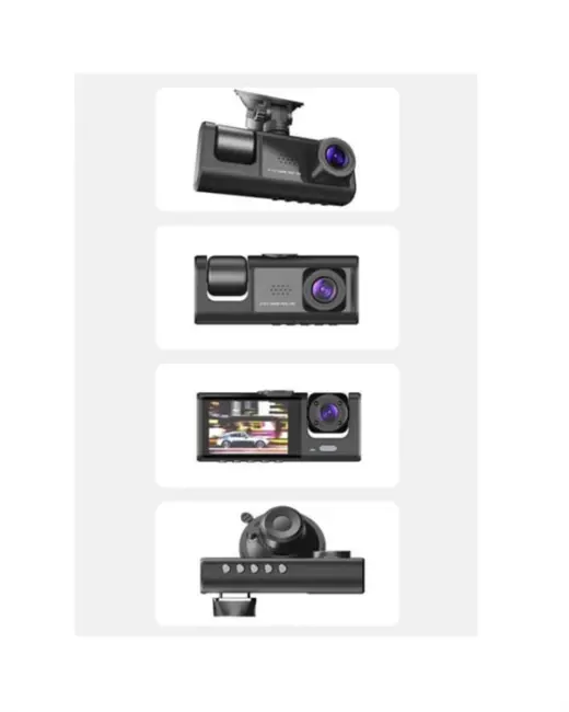 Gece Görüşlü 3'lü Araç Kamerası – Geri Görüş Destekli 170° Geniş Açı