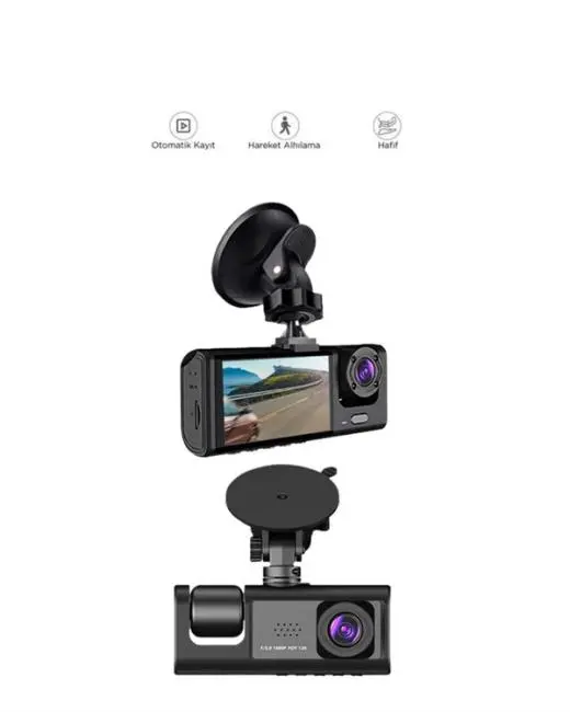 G-Sensör ve Hareket Algılama Destekli 1080p Araç İçi Güvenlik Kamerası