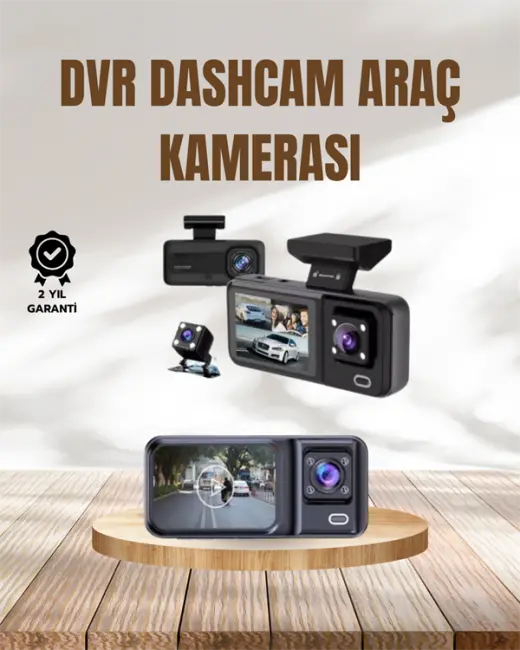 Wi-Fi Destekli Araç Kamerası: 2.7” Ekran 128GB Destek ve IR Gece Görüş