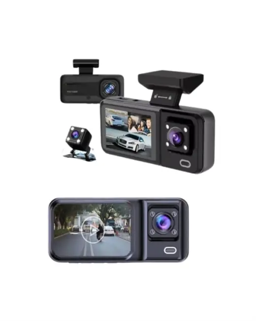 1080p Ön 720p Arka ve İç Kamera ile %100 Kapsama – Gece Görüşlü Araç Kamerası