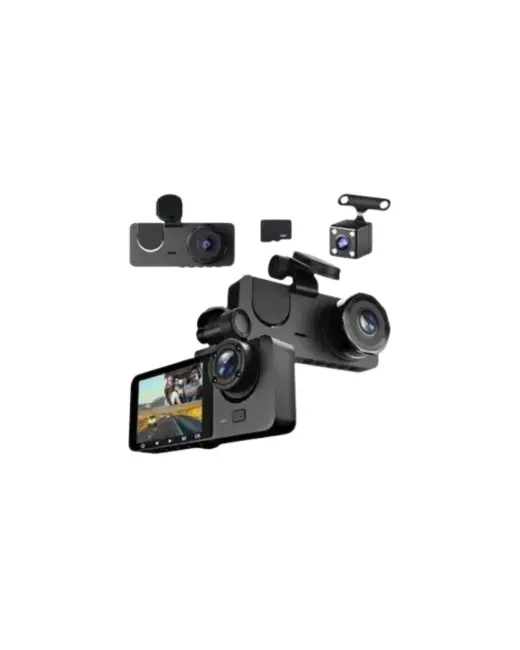 Gelişmiş G-Sensörlü Üçlü Araç Kamerası – 5” LCD Ekran ve Hareket Algılama