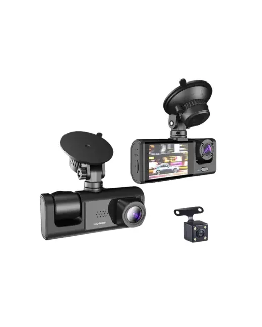 Gelişmiş G-Sensörlü Üçlü Araç Kamerası – 5” LCD Ekran ve Hareket Algılama