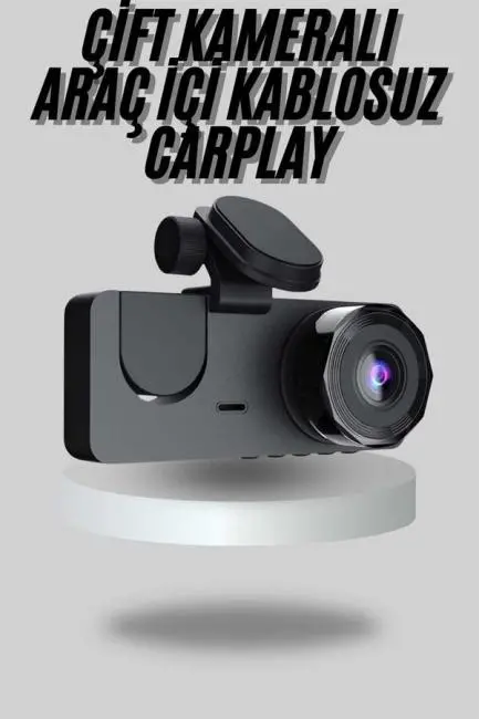 Araç İçi Dikiz Kamerası Sürüş Kaydedici 3 Lensli DVR Kamera