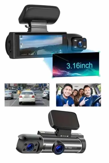 Sürüş Kamerası Video Kaydedici Hareket Algılama Gece Görüşlü