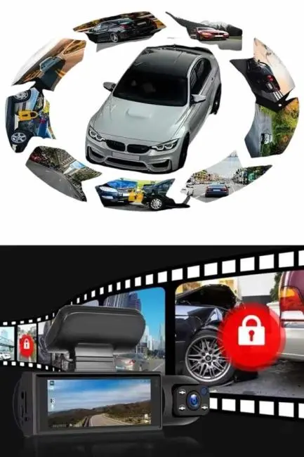 Sürüş Kamerası Video Kaydedici Hareket Algılama Gece Görüşlü