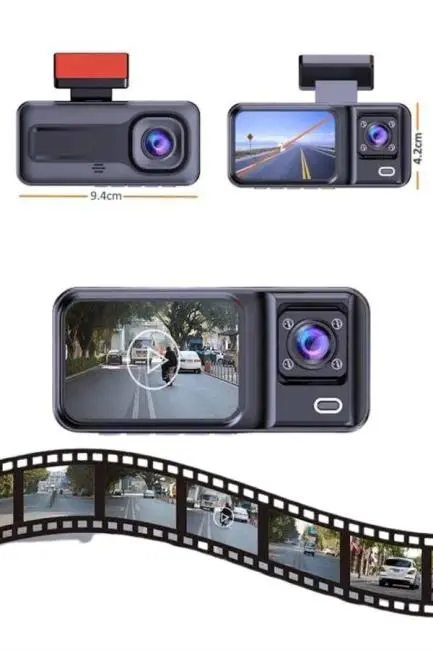 2 İnç Araç İçi Kameralı Ekran 1080P Full HD Kaliteli Hafıza Kart Destekli