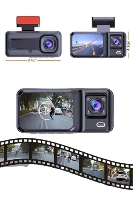 2 İnç Araç İçi Kameralı Ekran 1080P Full HD Kaliteli Hafıza Kart Destekli