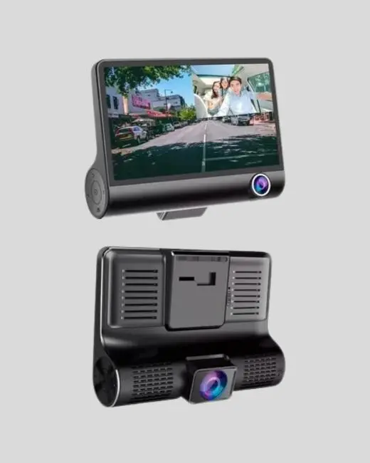 Full HD Araç Kamerası 3’lü 4.0” Ekranlı ve HDR Gece Görüşlü