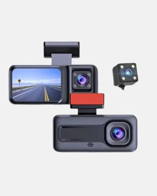 Üç Kameralı Dash Cam 170° Geniş Açılı Full HD Gece Görüşlü