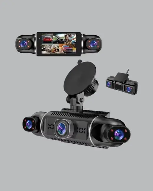 GPS’li 4 Kameralı Araç İç Dış Kayıt Sistemi 1080P WiFi Destekli