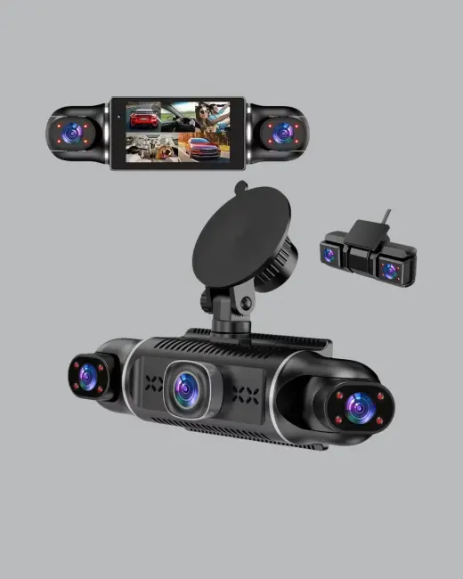 GPS’li 4 Kameralı Araç İç Dış Kayıt Sistemi 1080P WiFi Destekli