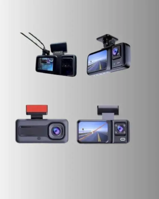 Ön Arka ve İç Kamera DashCam 360° Kapsamlı Full HD Araç Güvenlik Sistemi