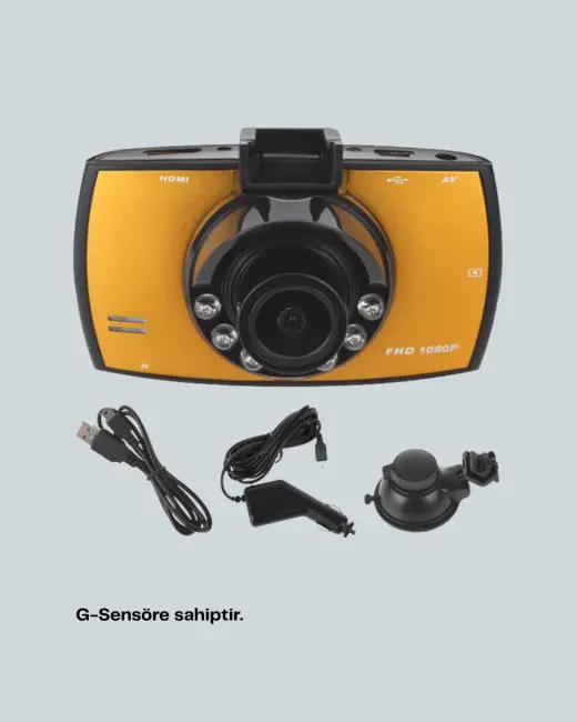 Full HD Araç Kamerası G Sensor Gece Görüşlü Dash Cam