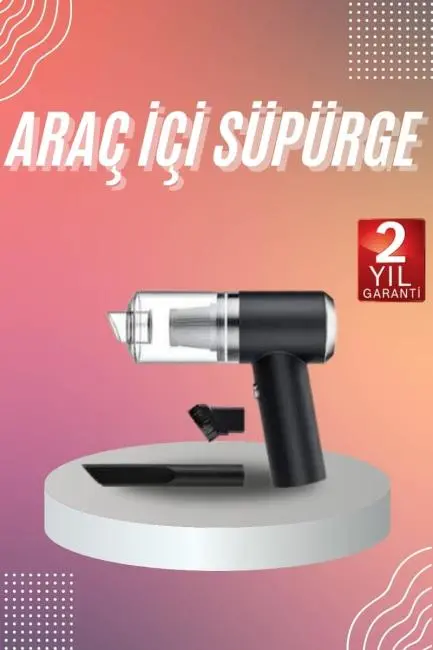 Şarjlı Çok Fonksiyonlu El Süpürgesi Mini Vakumlu Araç Süpürgesi