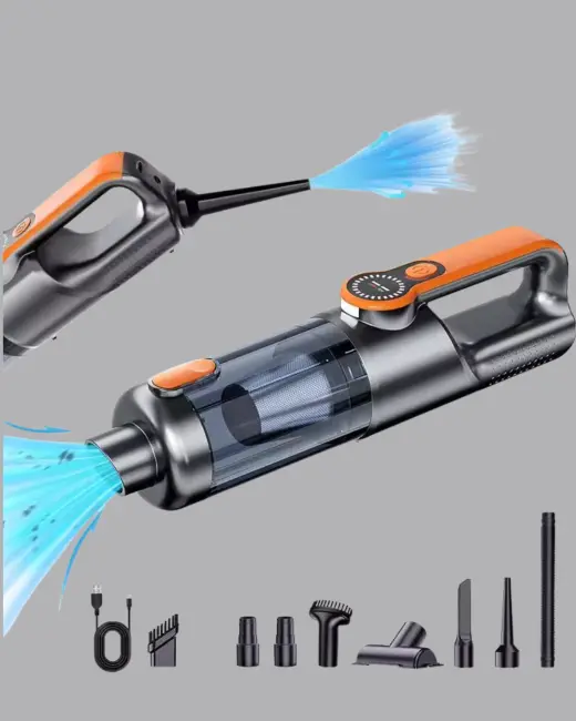 Mini El Süpürgesi Çok Başlıklı Kablosuz Vakum Güçlü Emiş Numaratör Hediyeli