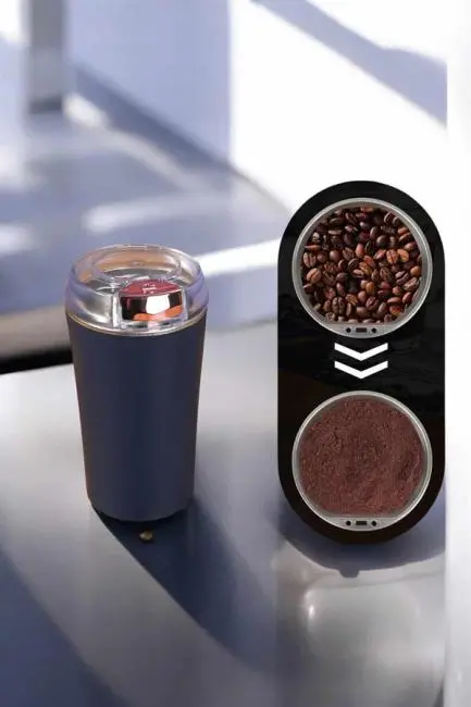 Taşınabilir Kahve & Baharat Öğütücü Kolay Temizlenebilir ve Uzun Ömürlü Paslanmaz Çelik