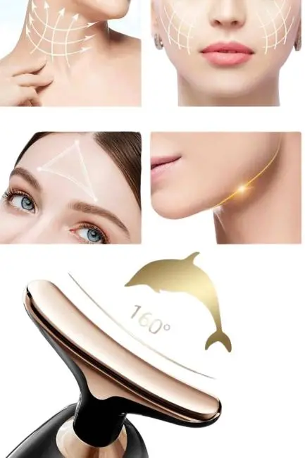 Kırışıklık Giderici Yüz Masaj Aleti Pilli Cilt Bakım Cilt Sıkılaştırma Derinlemesine Temizler