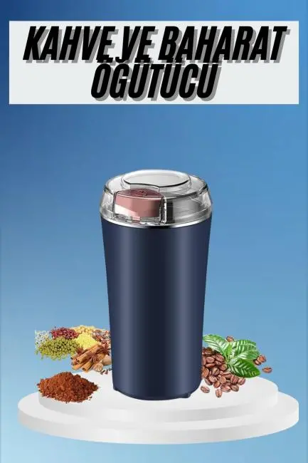 Kahve ve Baharat Öğütücü Kolay Temizlenebilir Paslanmaz Çelik Taşınabilir