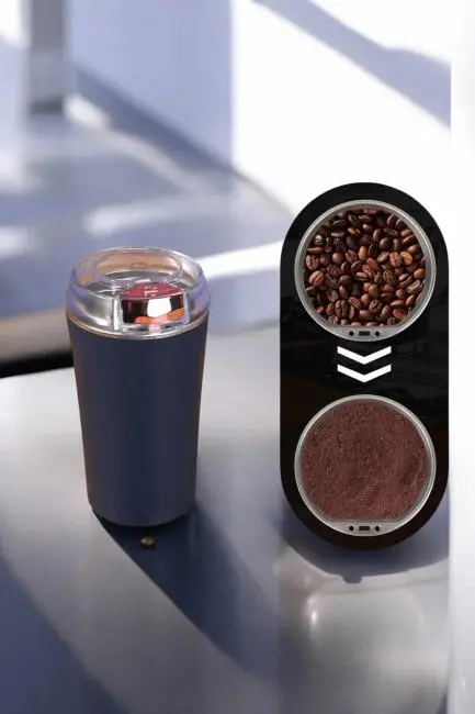 Taşınabilir Kahve & Baharat Öğütücü Kolay Temizlenebilir ve Uzun Ömürlü Paslanmaz Çelik