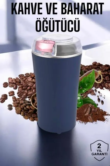 Taşınabilir Kahve & Baharat Öğütücü Kolay Temizlenebilir ve Uzun Ömürlü Paslanmaz Çelik