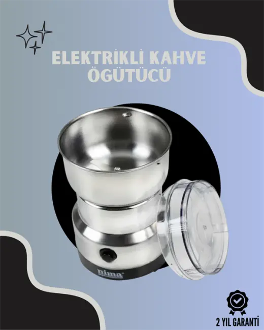 Paslanmaz Çelik Kahve Değirmeni | Düşük Gürültü Yüksek Devir Fındık ve Tahıl İçin Uygun