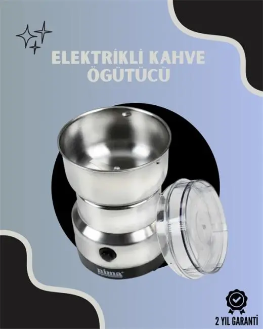 Paslanmaz Çelik Kahve Değirmeni | Düşük Gürültü Yüksek Devir Fındık ve Tahıl İçin Uygun