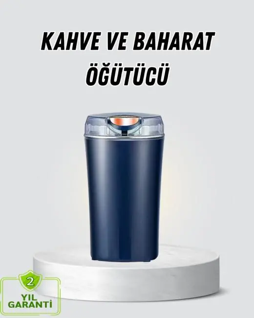 Kahve ve Baharat Öğütücü Otomatik Mekanizmalı Dayanıklı Çelik