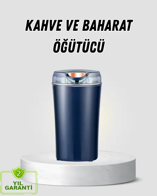 Kahve ve Baharat Öğütücü Otomatik Mekanizmalı Dayanıklı Çelik