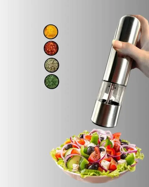 Otomatik Baharat Değirmeni Paslanmaz Gövde Ergonomik Tasarım