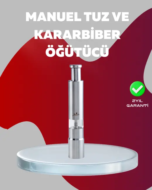 Ergonomik Tasarımlı Nem Geçirmez Kapaklı Baharat Öğütücü
