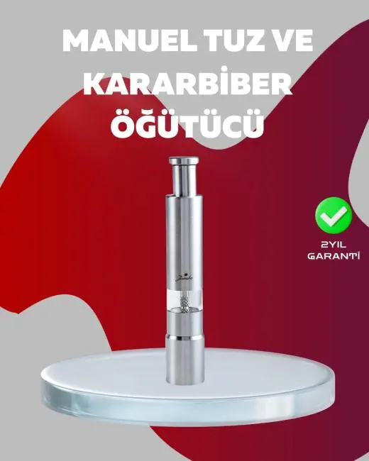 Ergonomik Tasarımlı Nem Geçirmez Kapaklı Baharat Öğütücü
