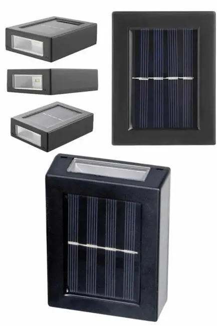 Solar Lamba Dekoratif Aplik Su Geçirmez Led Işıklı Duvar Lambası