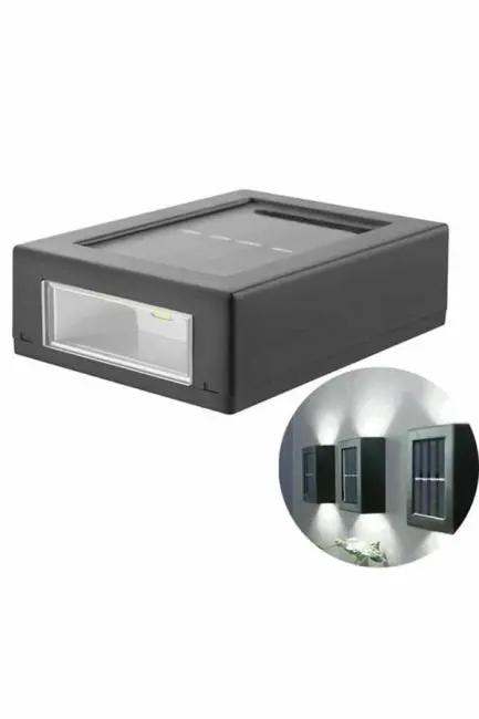 Dekoratif Duvar Lambası Solar Güneş Enerjili Bahçe Aydınlatması