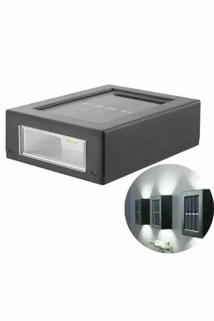 Dekoratif Duvar Lambası Solar Güneş Enerjili Bahçe Aydınlatması