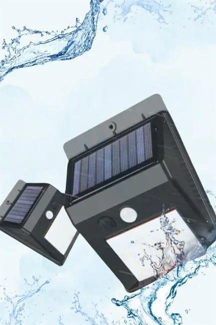 Güneş Enerjili Sensörlü Duvar Lambası Bahçe Lamba Suya Dayanıklı Bahçe Aydınlatma