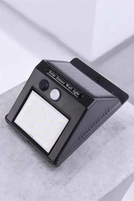 Güneş Enerjili Bahçe Lambası Solar Gece Aydınlatma Sensörlü Lamba