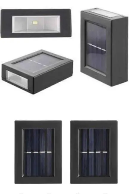 Solar Güneş Enerjili Çift Taraflı Duvar Lambası Çift Taraflı Duvar Lamba Güneş Enerjili