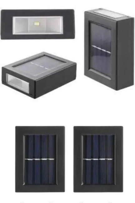 Solar Güneş Enerjili Çift Taraflı Duvar Lambası Çift Taraflı Duvar Lamba Güneş Enerjili