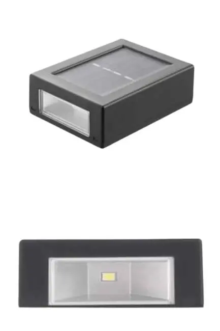 Solar Güneş Enerjili Çift Taraflı Duvar Lambası Çift Taraflı Duvar Lamba Güneş Enerjili