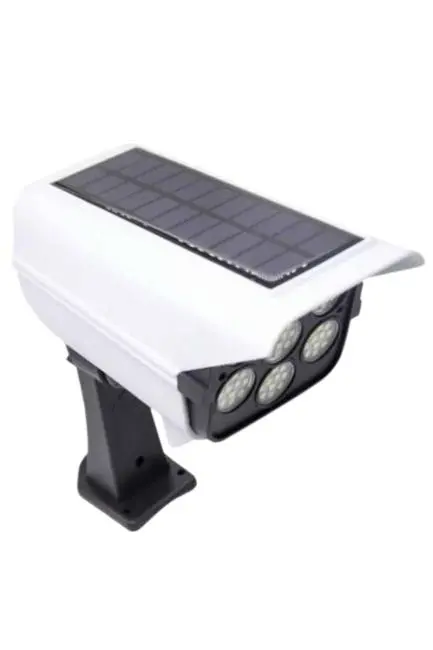 Solar Bahçe Aydınlatması Hareket Sensörlü Uzaktan Kumandalı Kamera Görünümlü