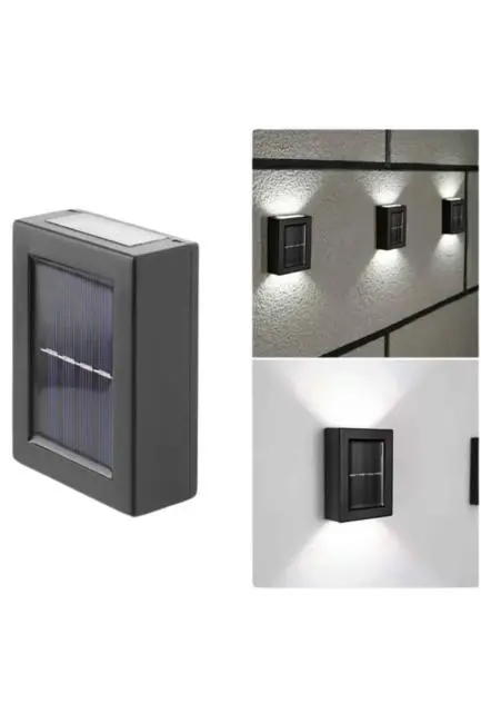 Solar Lamba Dekoratif Aplik Su Geçirmez Led Işıklı Duvar Lambası