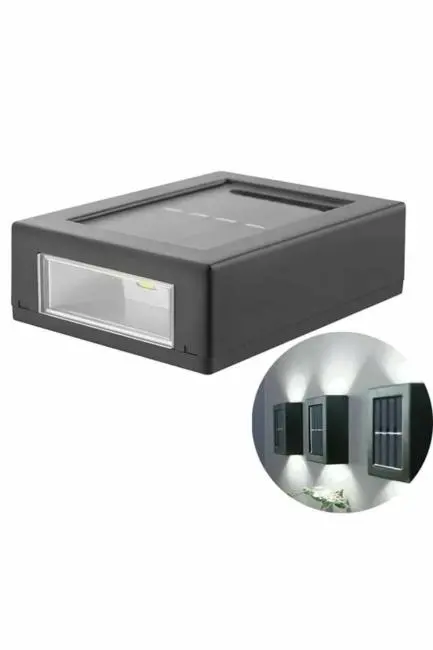 Dekoratif Duvar Lambası Solar Güneş Enerjili Bahçe Aydınlatması