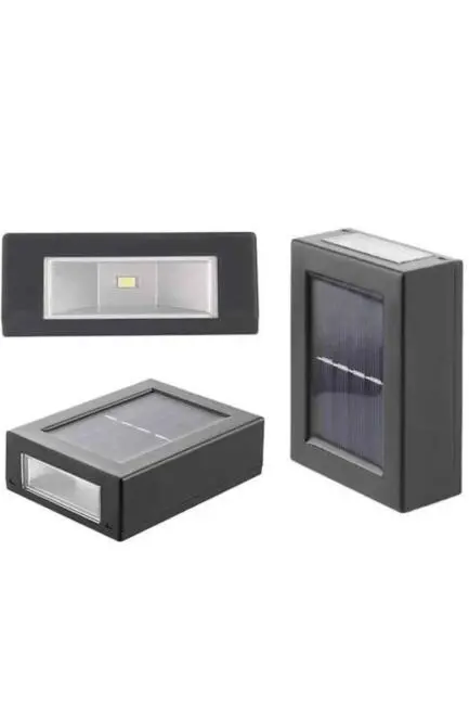 Dekoratif Duvar Lambası Solar Güneş Enerjili Bahçe Aydınlatması