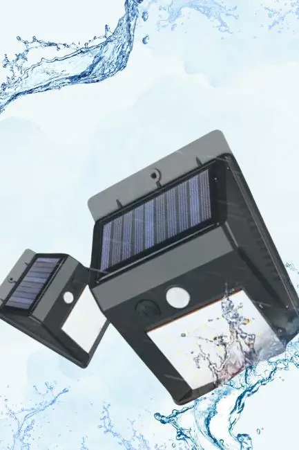 Güneş Enerjili Sensörlü Duvar Lambası Bahçe Lamba Suya Dayanıklı Bahçe Aydınlatma