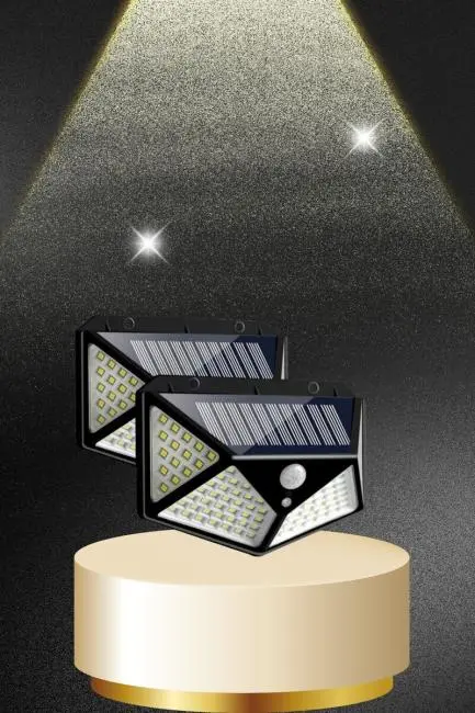 Solar Sensörlü Duvar Lambası Bahçe Lambaso Parlak Beyaz Işık Suya Dayanıklı