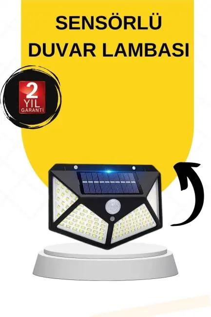 Güneş Enerjili Bahçe Lambası 100 Led Bahçe Lambası Bahçe Aydınlatma