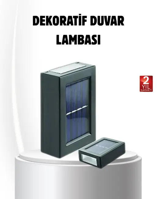Solar Güçlü 6 LED Dış Mekan Lambası – Otomatik Aç/Kapa Işık Sensörlü Aydınlatma