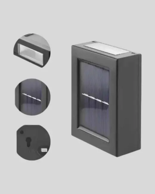 6 LED Güneş Enerjili Sensörlü Lamba – Akıllı Işık Sensörlü Enerji Tasarruflu Bahçe Aydınlatma