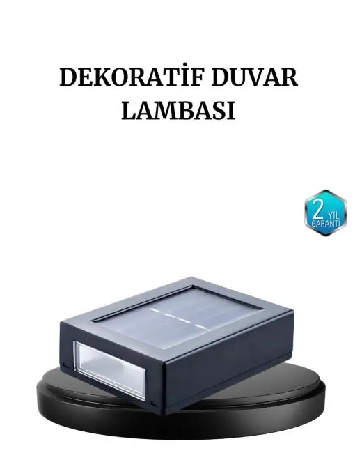 6 LED Güneş Enerjili Sensörlü Lamba – Akıllı Işık Sensörlü Enerji Tasarruflu Bahçe Aydınlatma